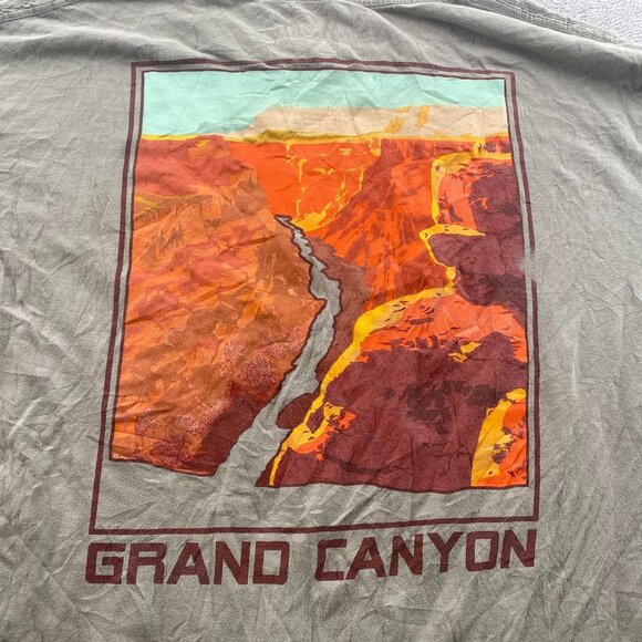 Bowery Supply Co Mens T-Shirt Medium Crew Neck Grand Canyon Graphic Tee Brown - Picture 7 of 9